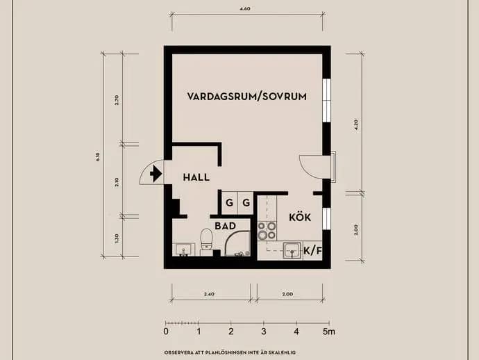 Floor plan for Plåtmyntsgatan 11