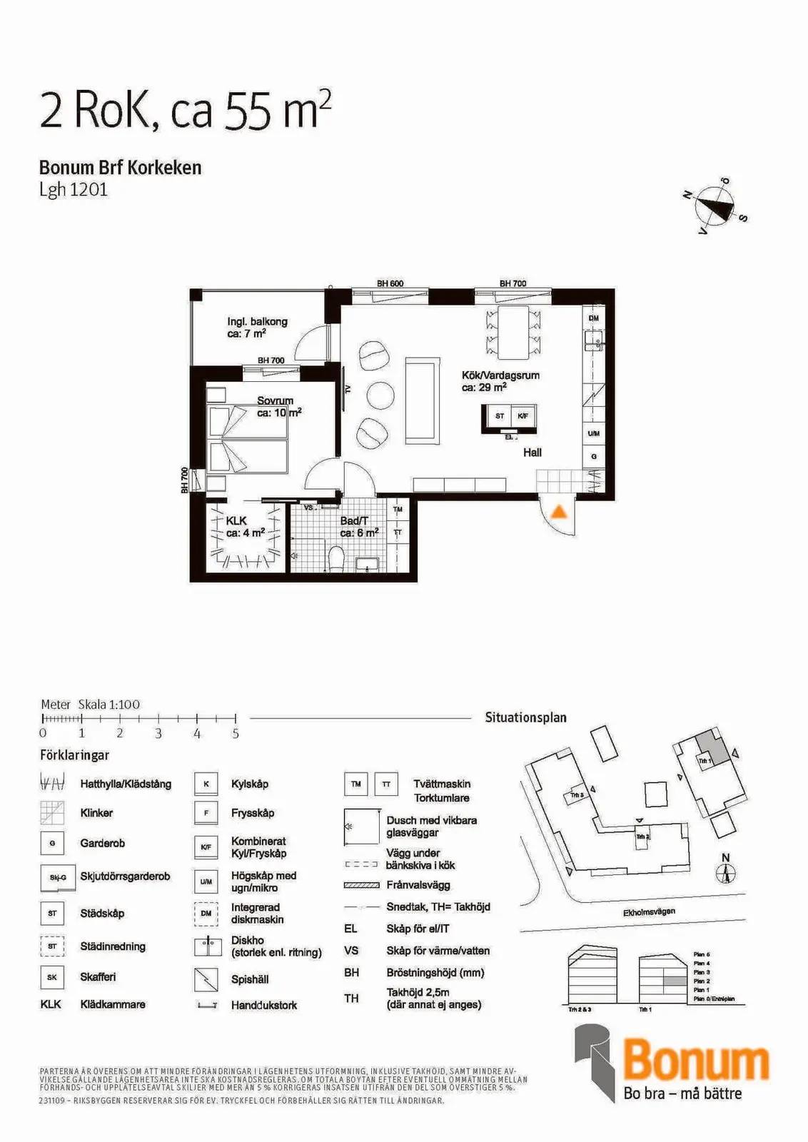 Planritning för Ekholmsvägen