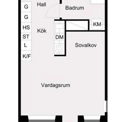 Planritning för Engelbrektsvägen 41B