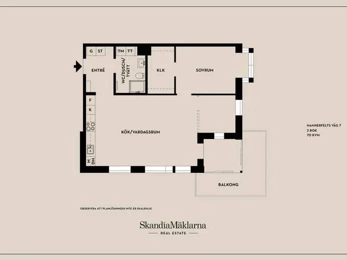 Floor plan for Mannerfelts väg 7