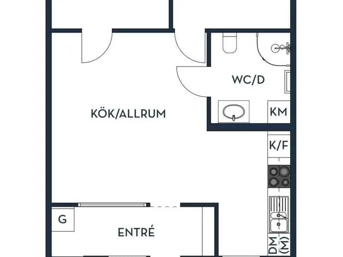 Planritning för Brandmossvägen 14I