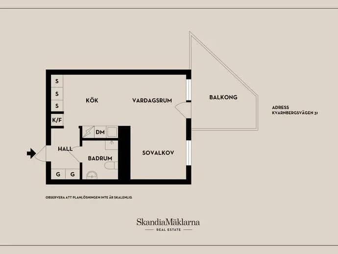 Floor plan for Kvarnbergsvägen 31