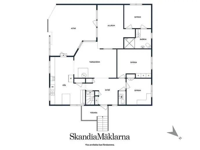 Planritning för Flodins väg 5