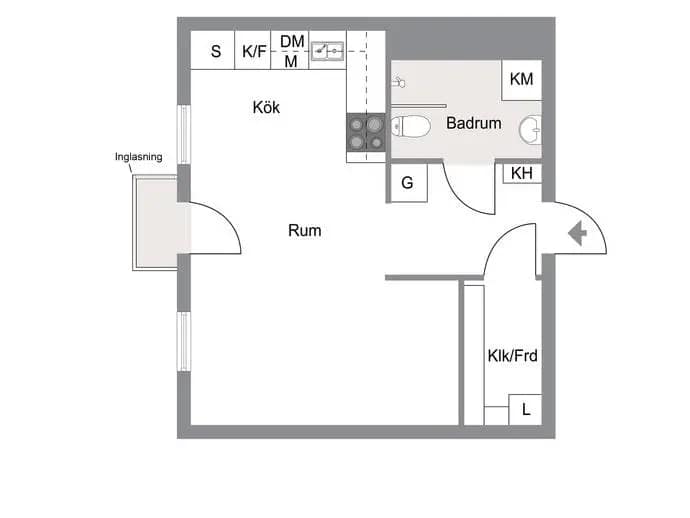 Planritning för Jämtlandsgatan 97, Vån 3 (15032/1202)
