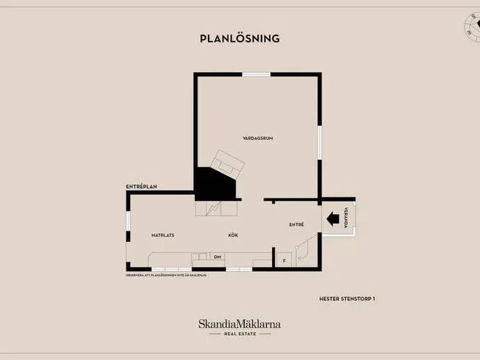 Planritning för Hester Stenstorp 1