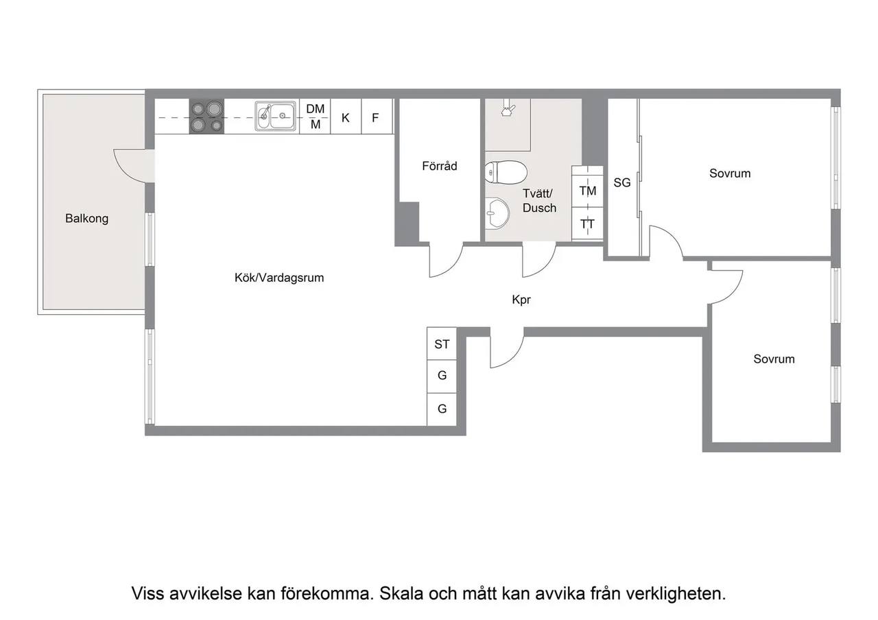 Floor plan for Drivbänksvägen 13B, (B-1103)