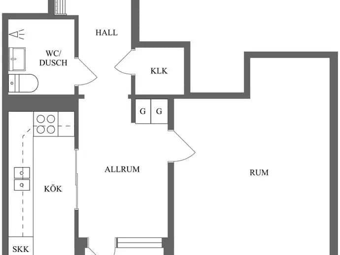 Planritning för Rösgången 6