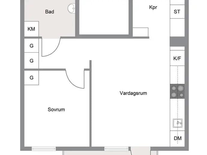 Floor plan for Snödroppsgränd 28, 4:1107