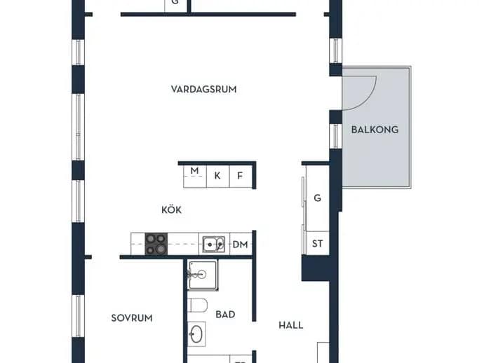Planritning för Viggengatan 8