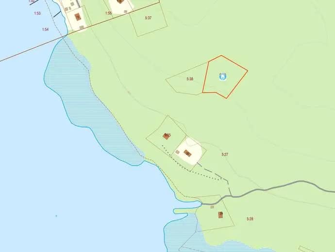 Planritning för Norevägen (granne med 58)