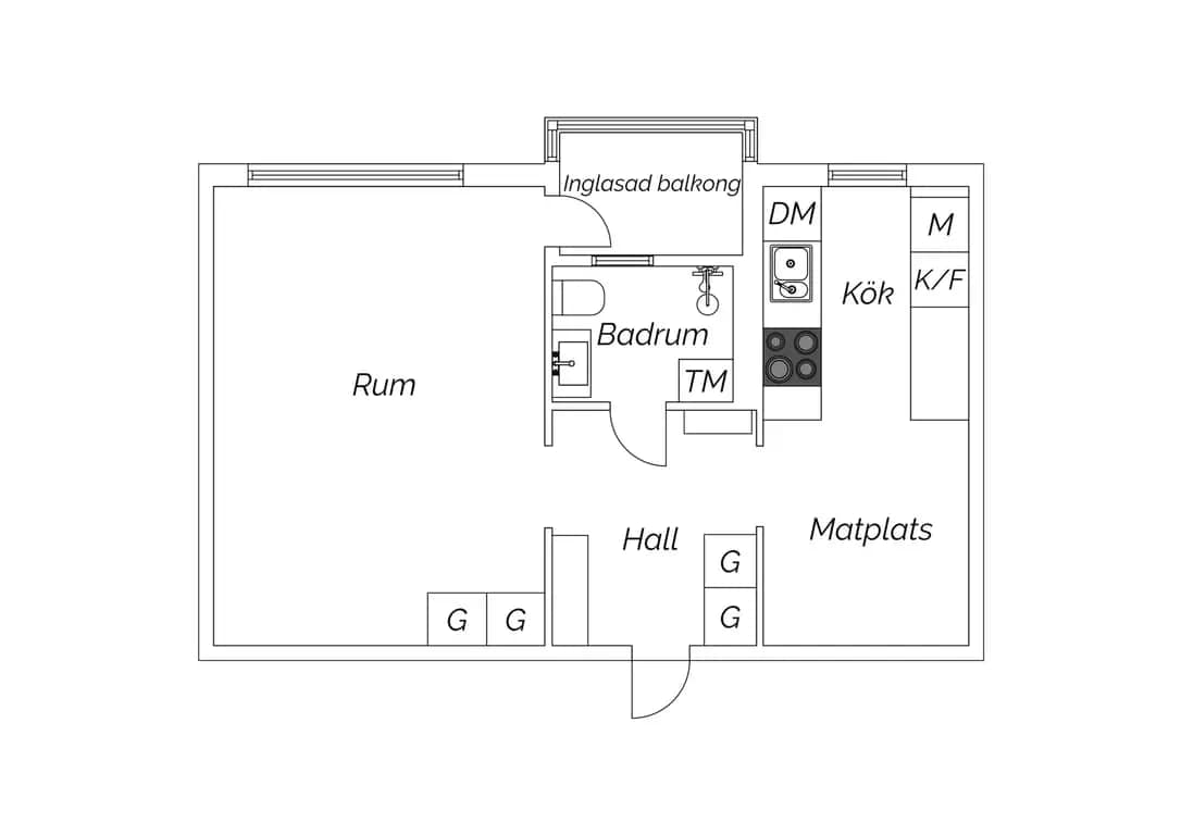 Floor plan for Frösängsvägen 46