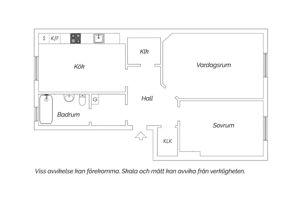 Planritning för Kringelvägen 2C