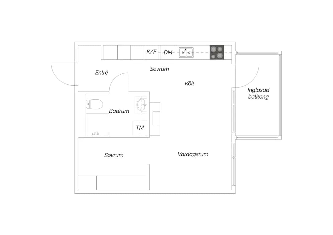 Floor plan for Vallfrögatan 12