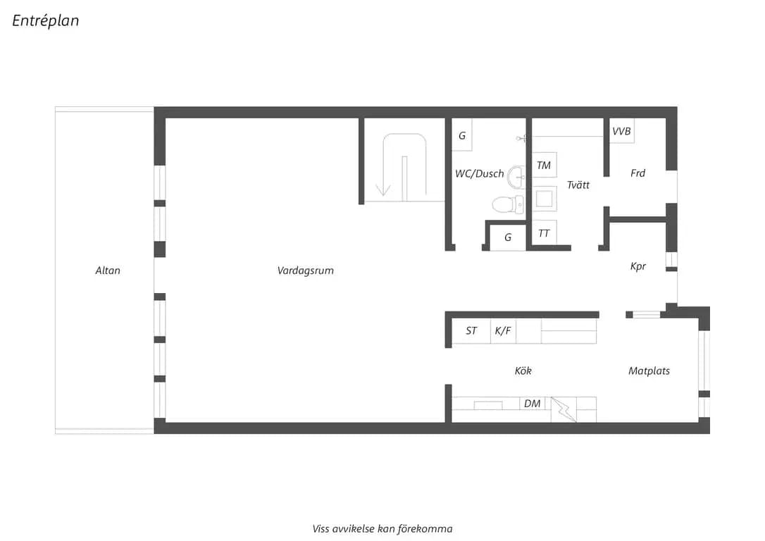 Planritning för Mikrogatan 55