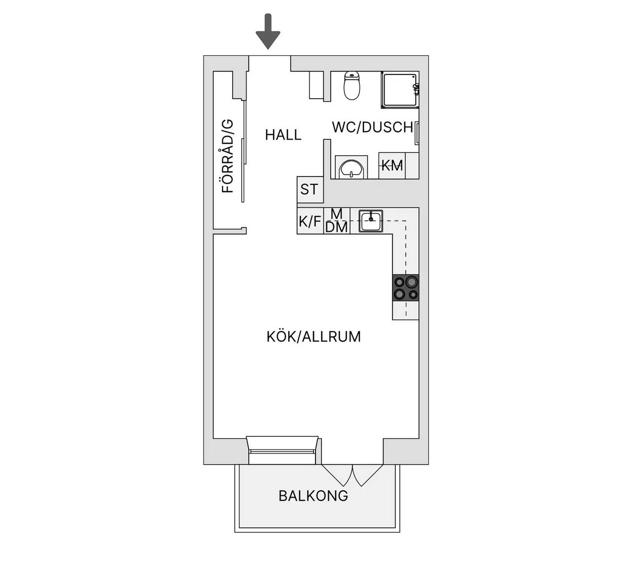 Floor plan for Karlavagnsgatan 1