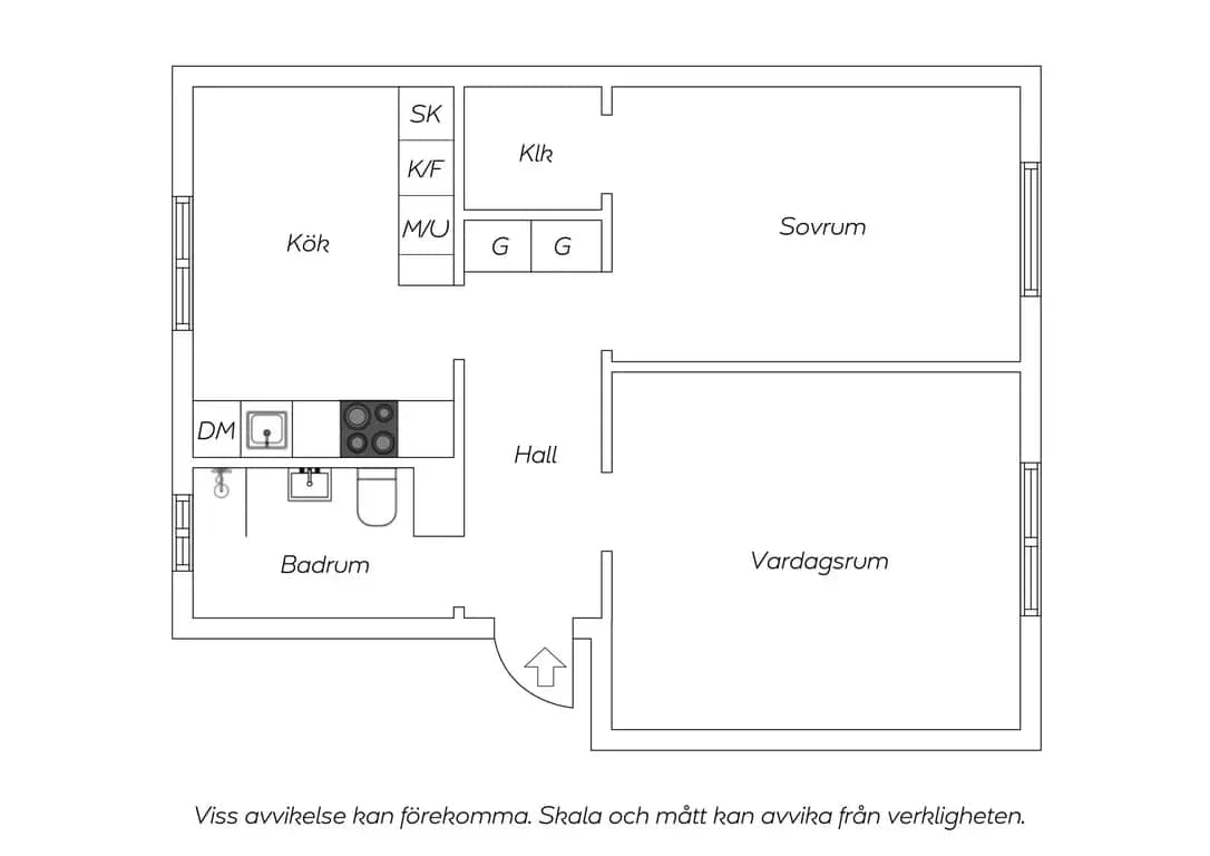 Planritning för Hertig Carls väg 28C