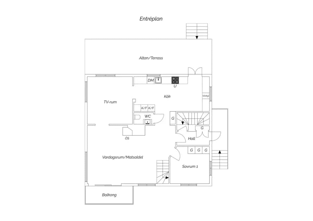 Planritning för Rodergatan 4