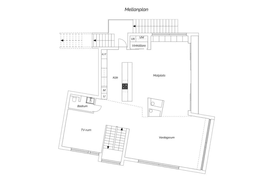 Planritning för Östra Ekekullsvägen 4
