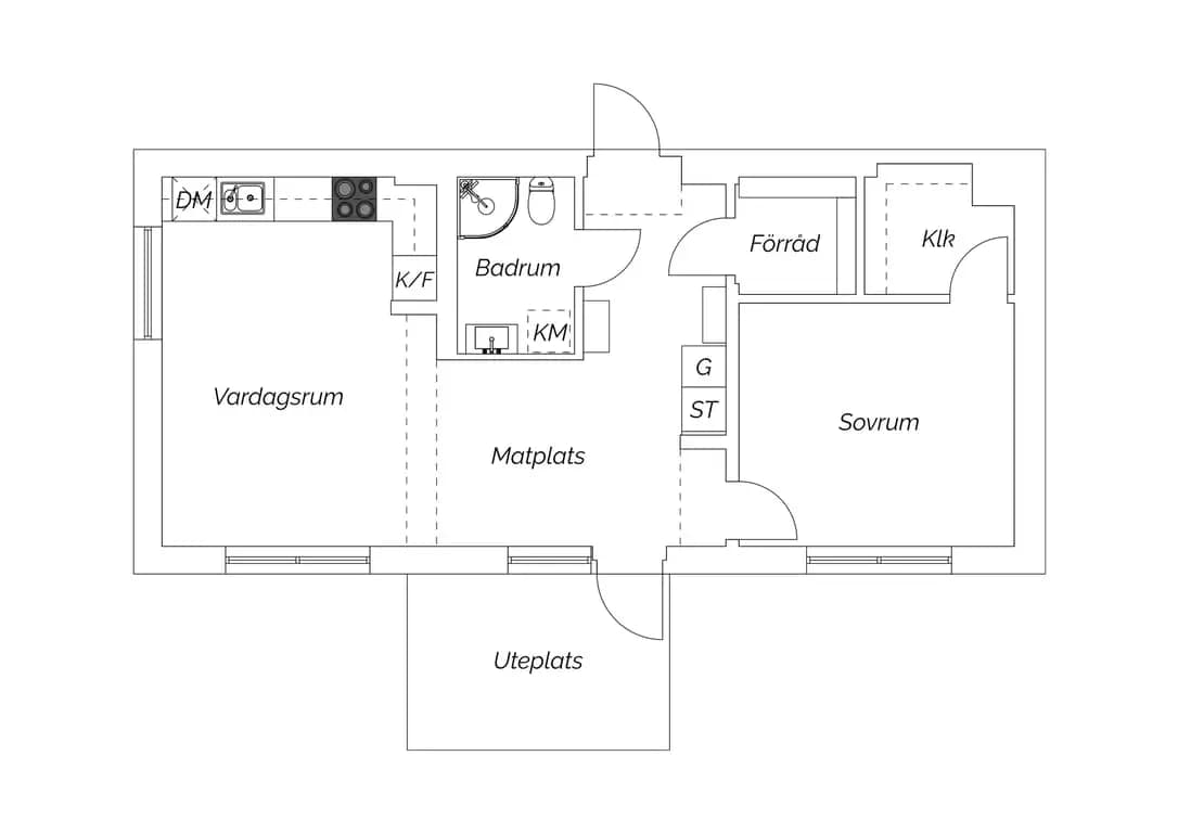 Floor plan for Famngatan 16