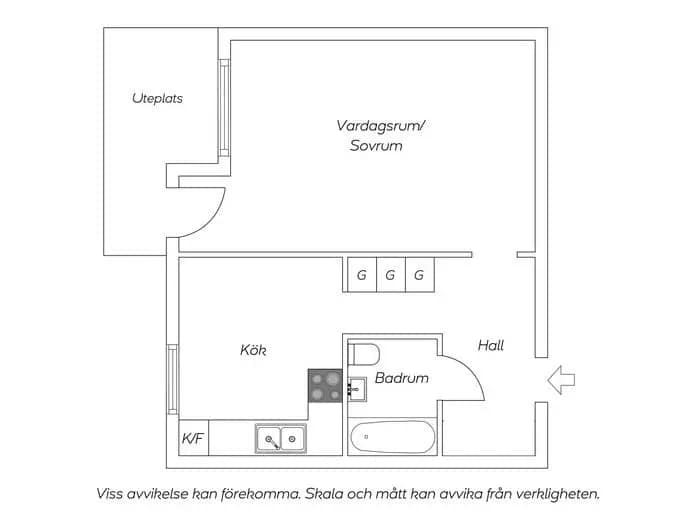 Planritning för Trädgårdsgatan 13