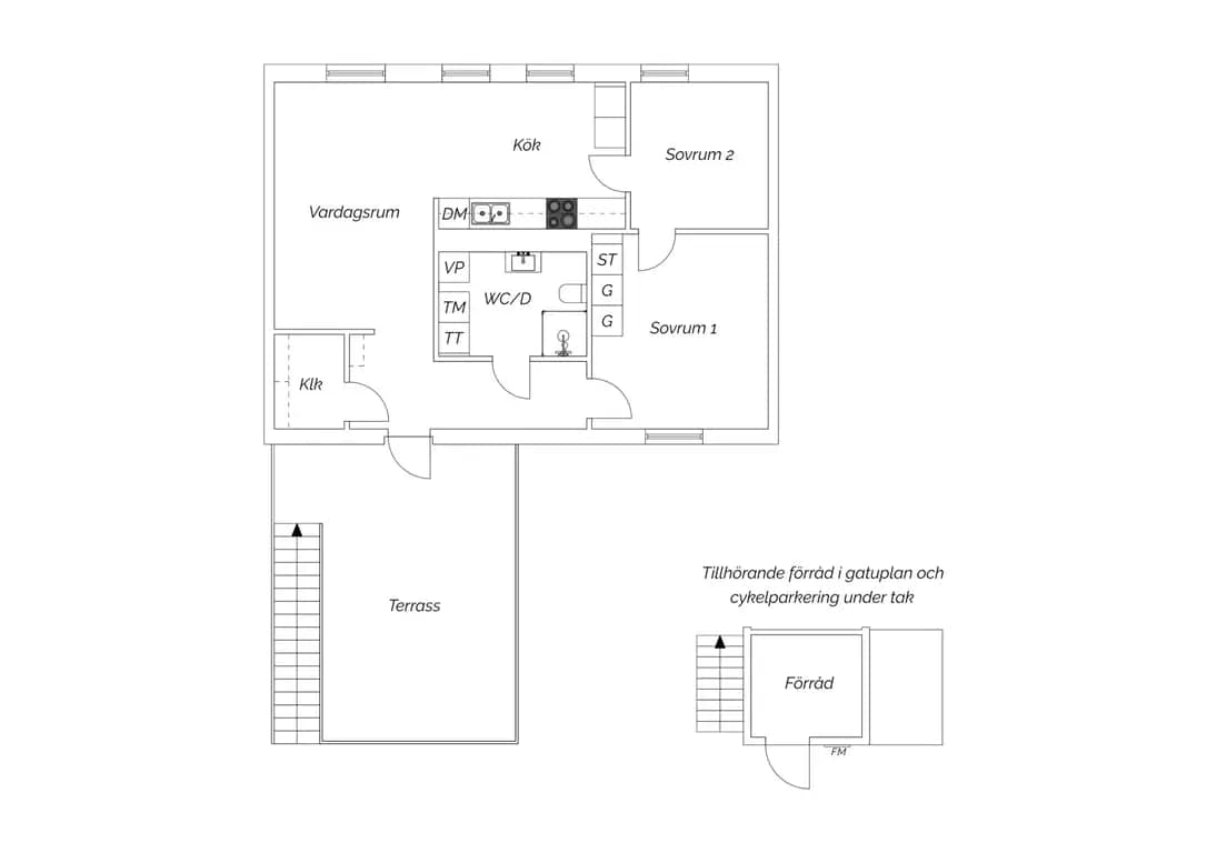 Floor plan for Nordtagsgatan 129
