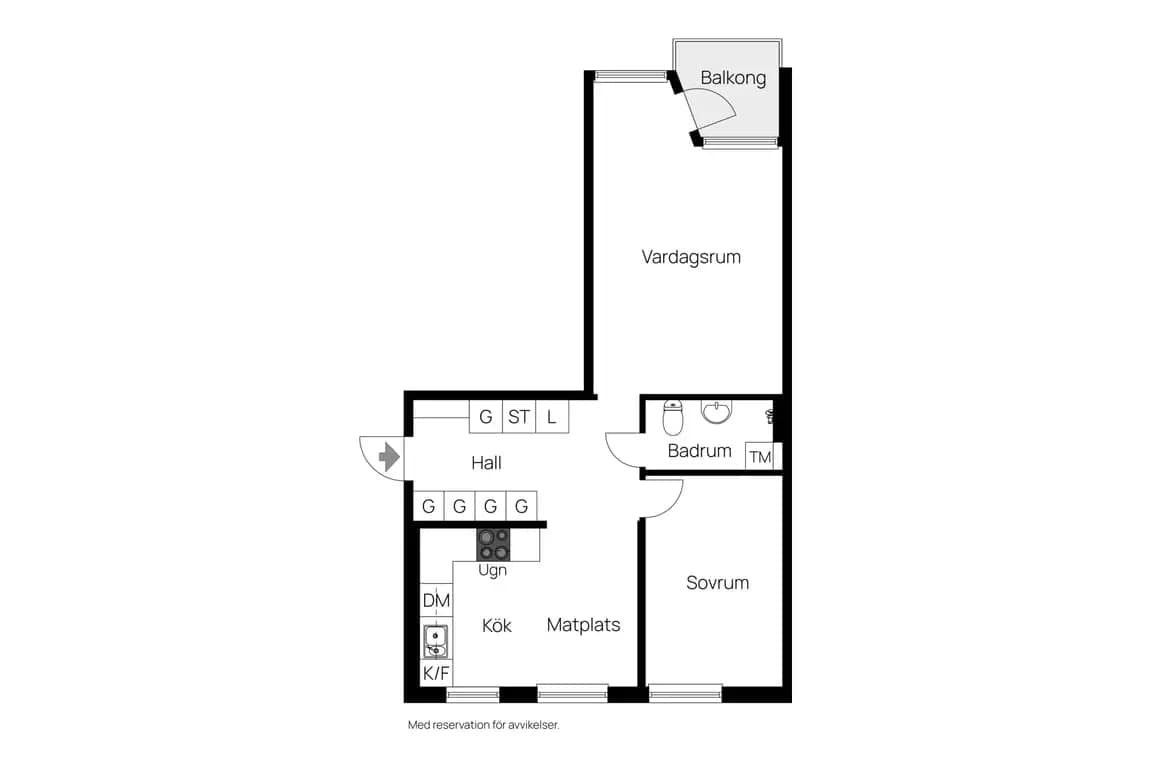 Floor plan for Oxhagsvägen 34