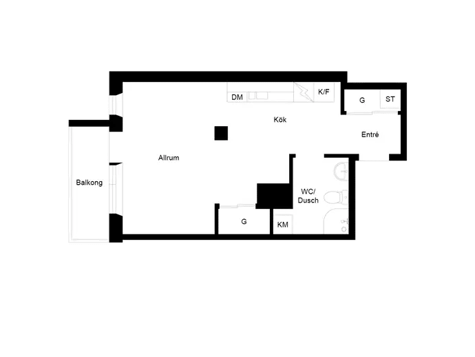 Floor plan for Kolsyregatan 20