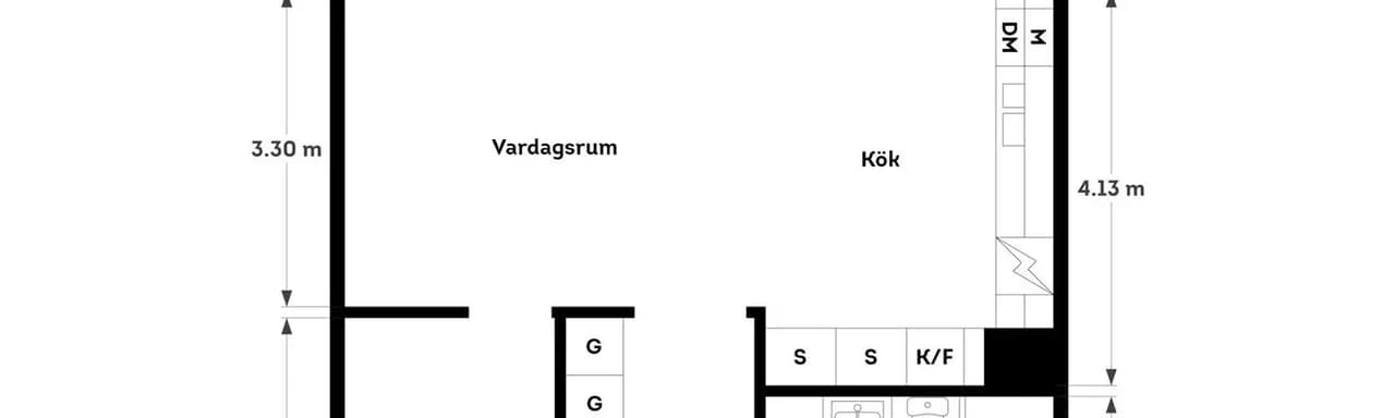 Floor plan for Madängsgatan 9