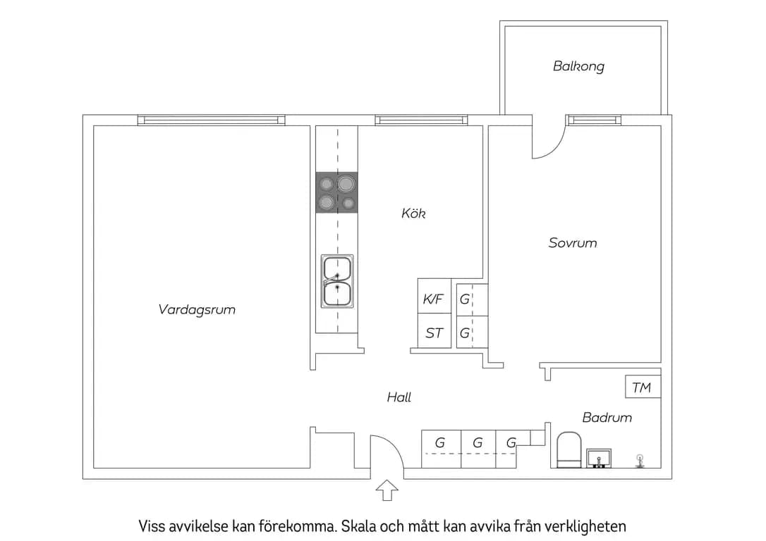 Planritning för Nysättravägen 13B
