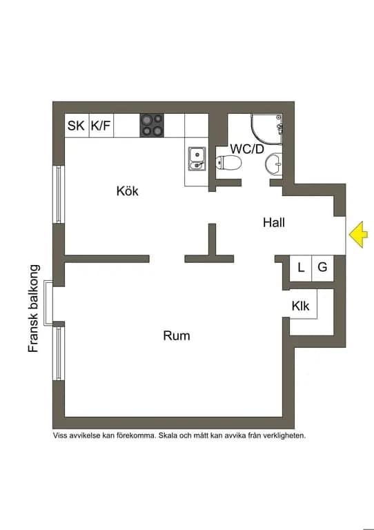 Floor plan for Astrakangatan 99