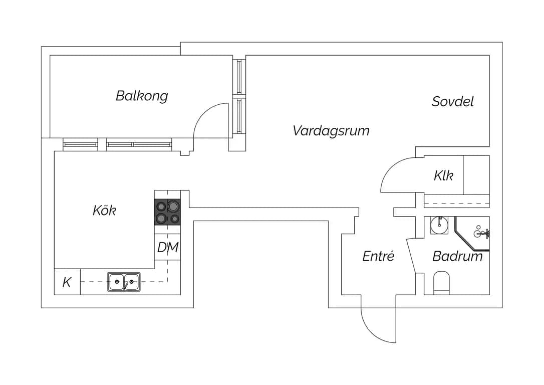 Floor plan for Värslevägen 39