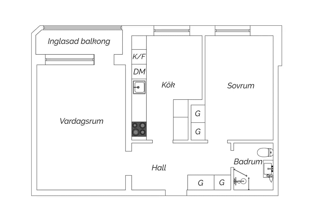 Planritning för Kronetorpsgatan 66A