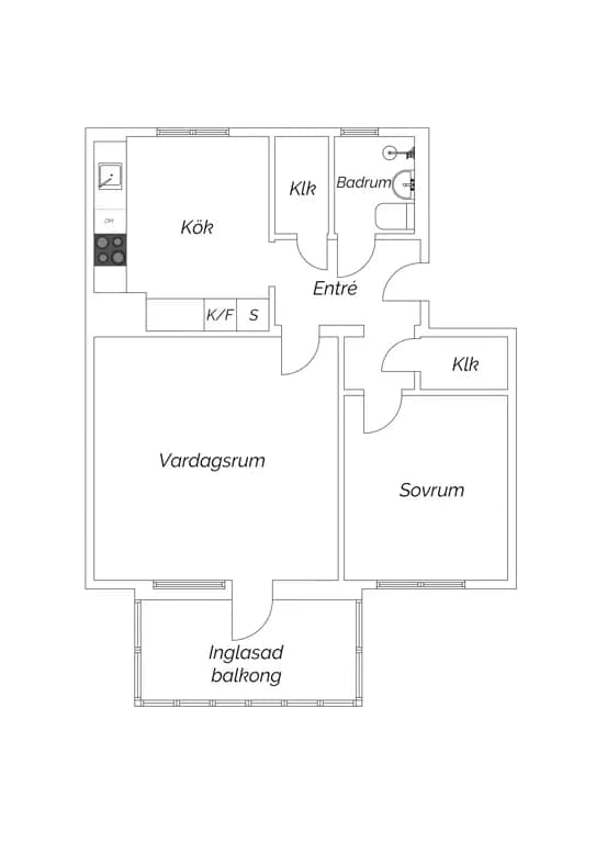 Floor plan for Toleredsgatan 26B
