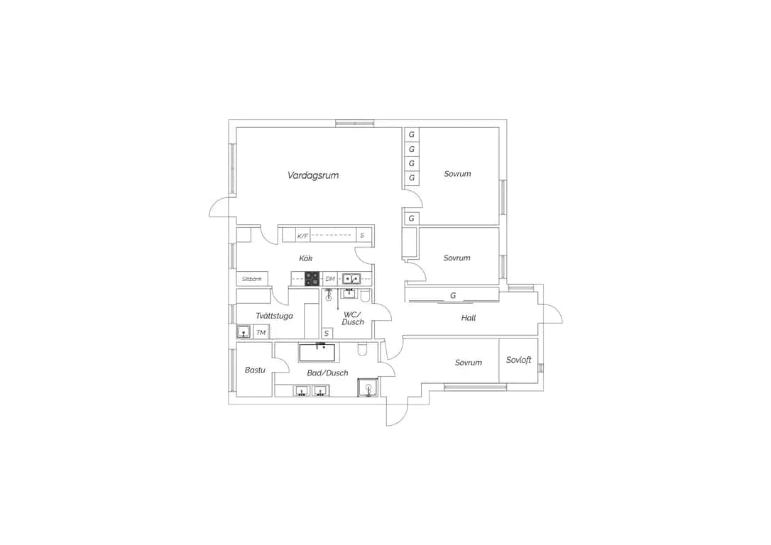 Planritning för Skeppsbyggaregatan 10