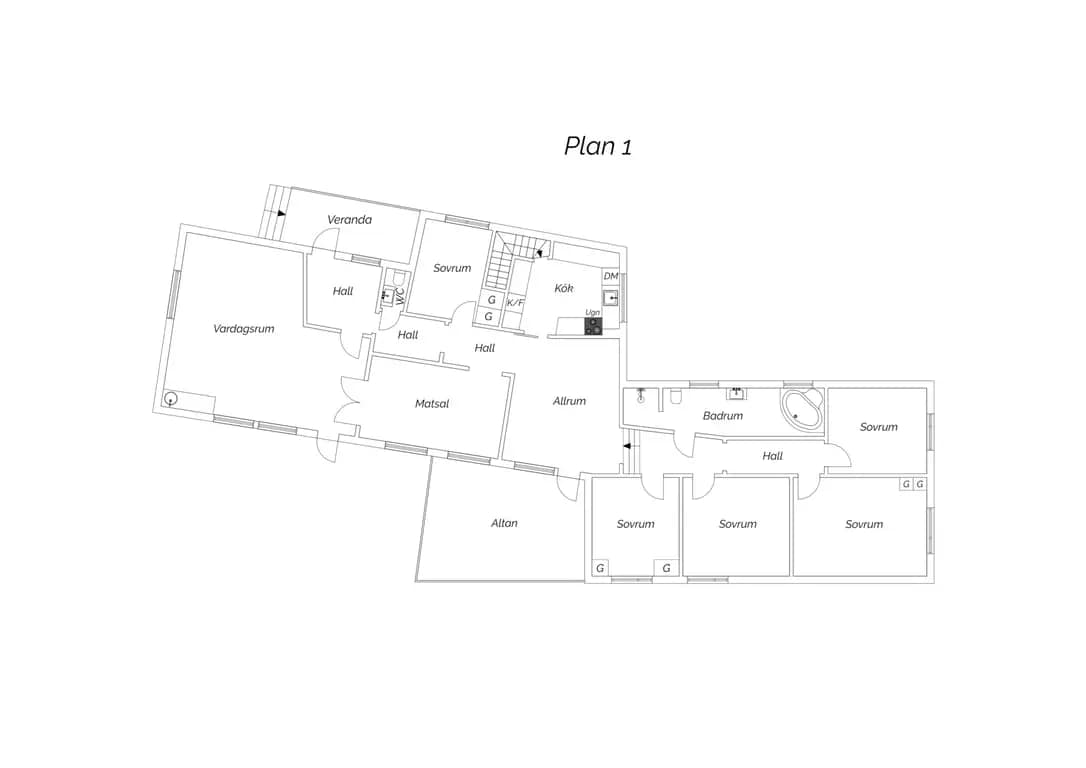 Planritning för Nytorgsgatan 2