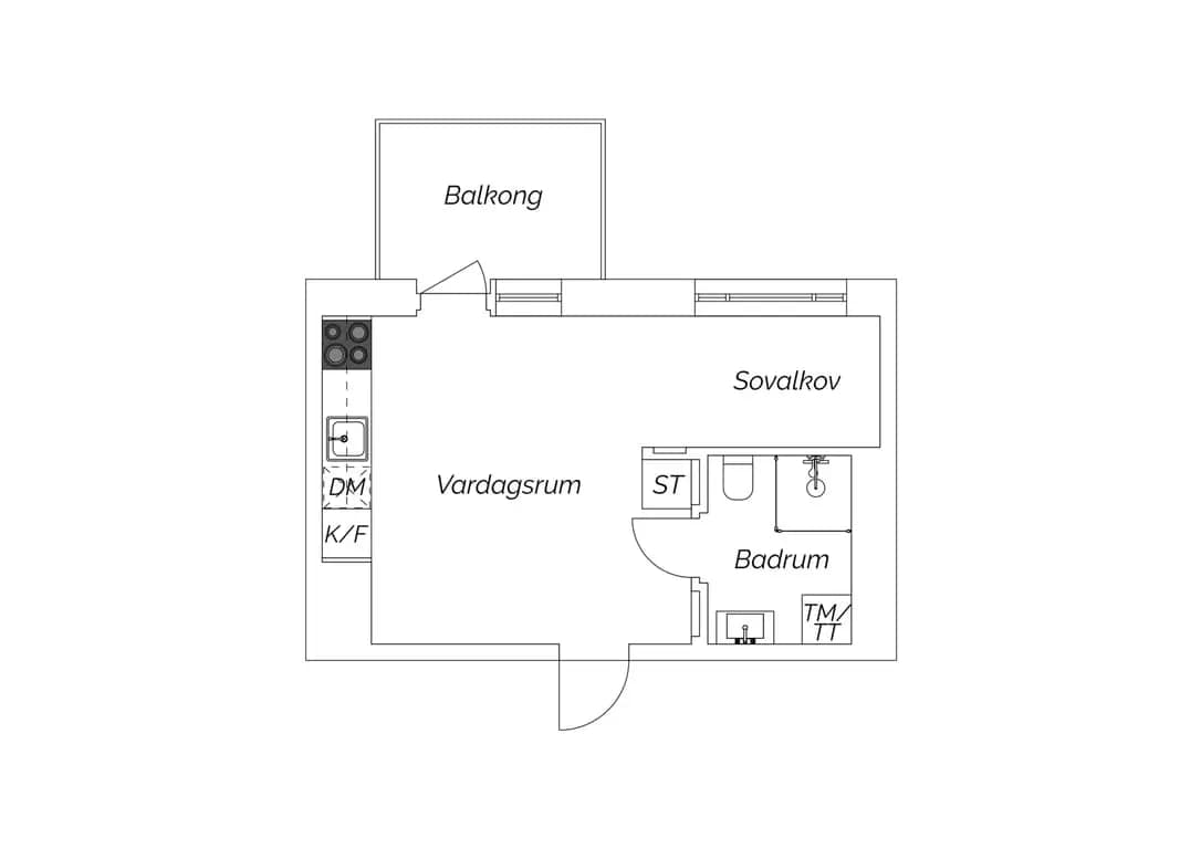Floor plan for Solhöjdsgatan 15