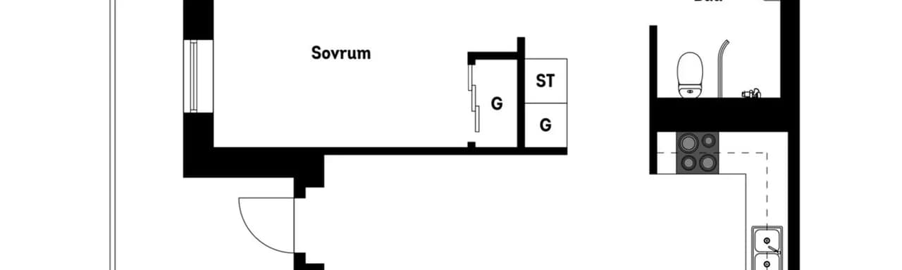 Planritning för Björkmansgatan 6