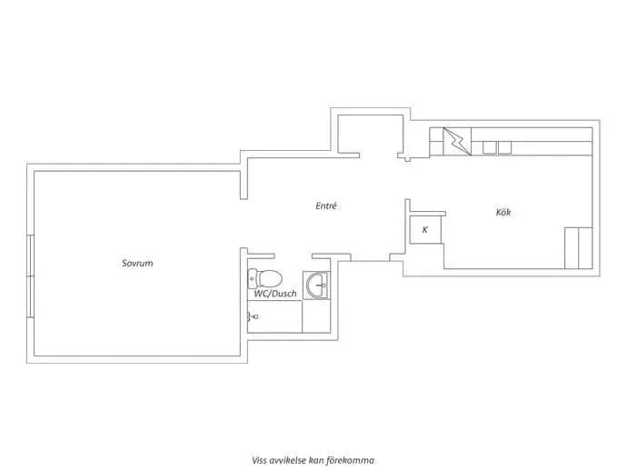 Floor plan for Södergatan 8A