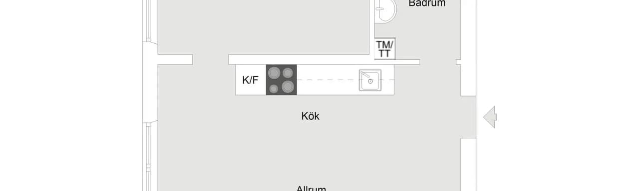 Floor plan for Bjursätragatan 6