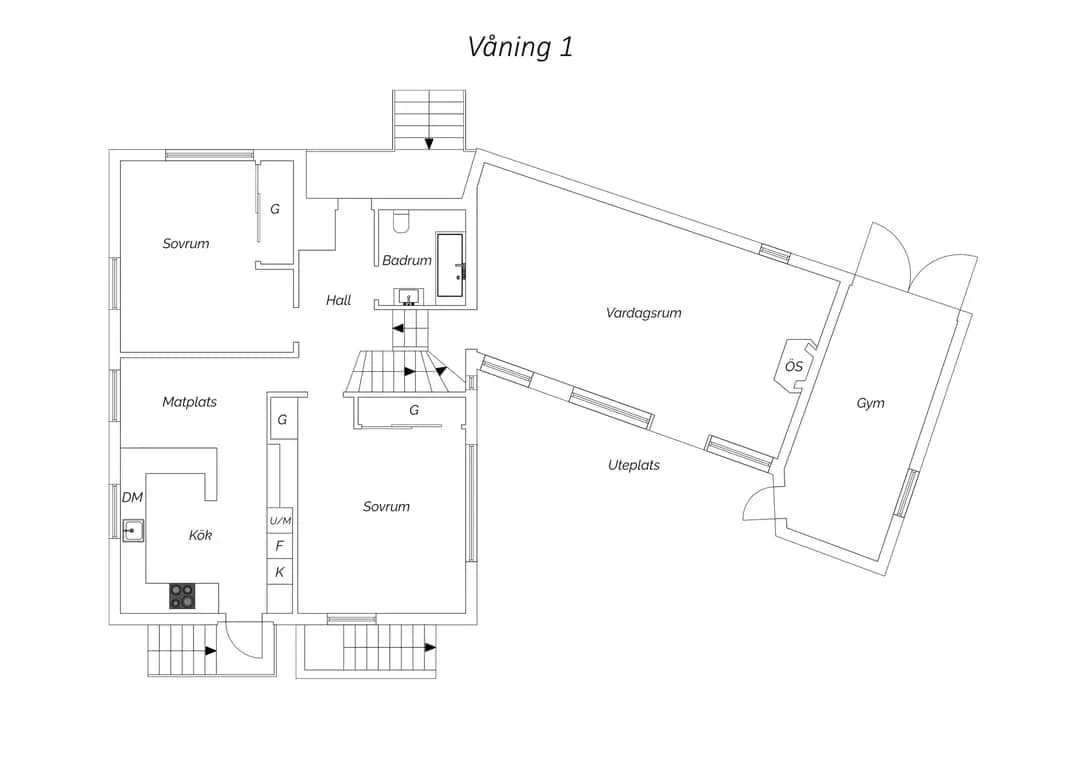 Floor plan for Idegransgatan 1