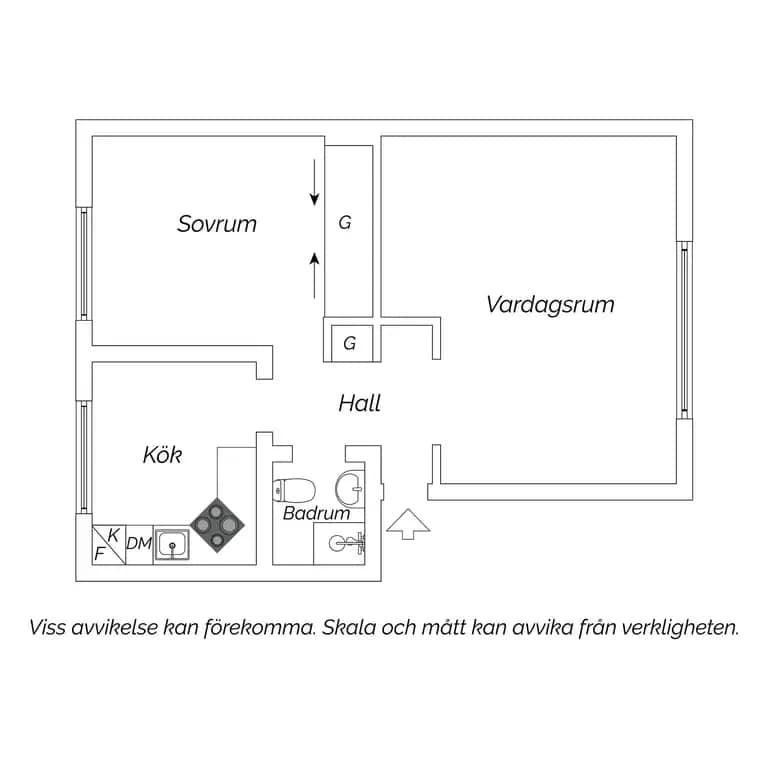 Planritning för Hertig Carls Väg 31A