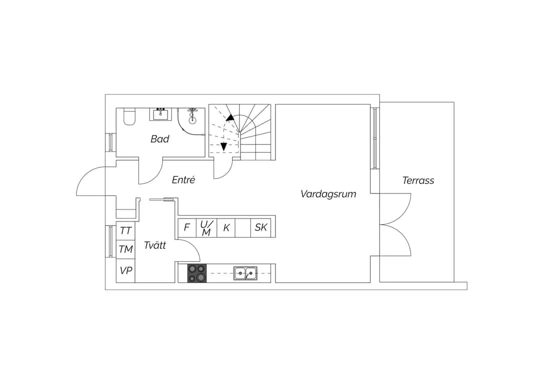 Floor plan for Ulsavilagatan 47B