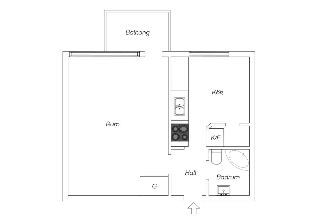 Floor plan for Karlhovsvägen 30