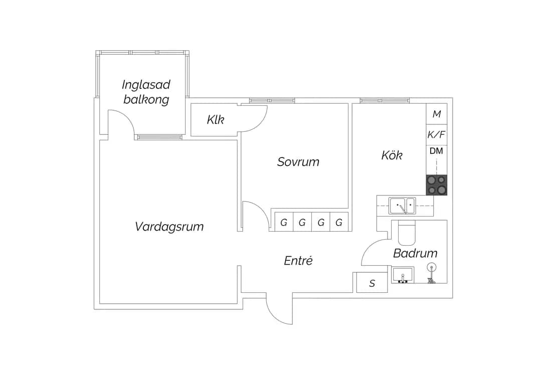 Floor plan for Önskevädersgatan 37