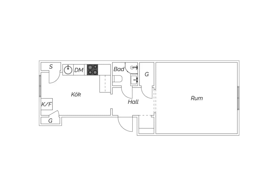 Floor plan for Kvarnbergsgatan 30A