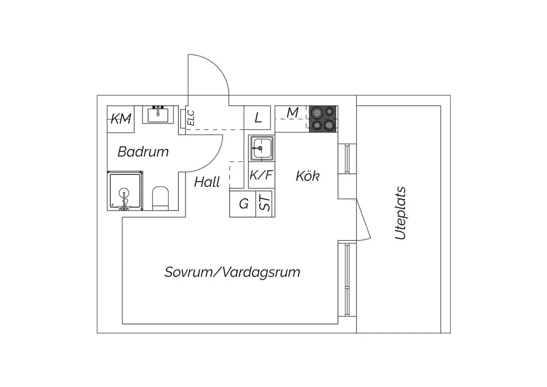 Floor plan for Tussmötevägen 120B