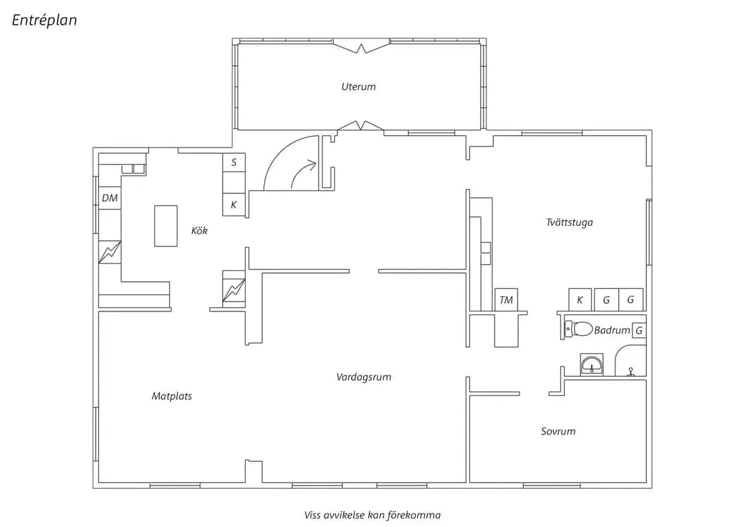 Floor plan for Vävlandsvägen 15