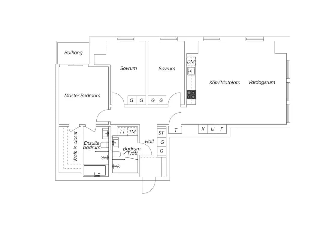 Planritning för Lodjursstråket 1, lght 7001 - SKYLEVEL