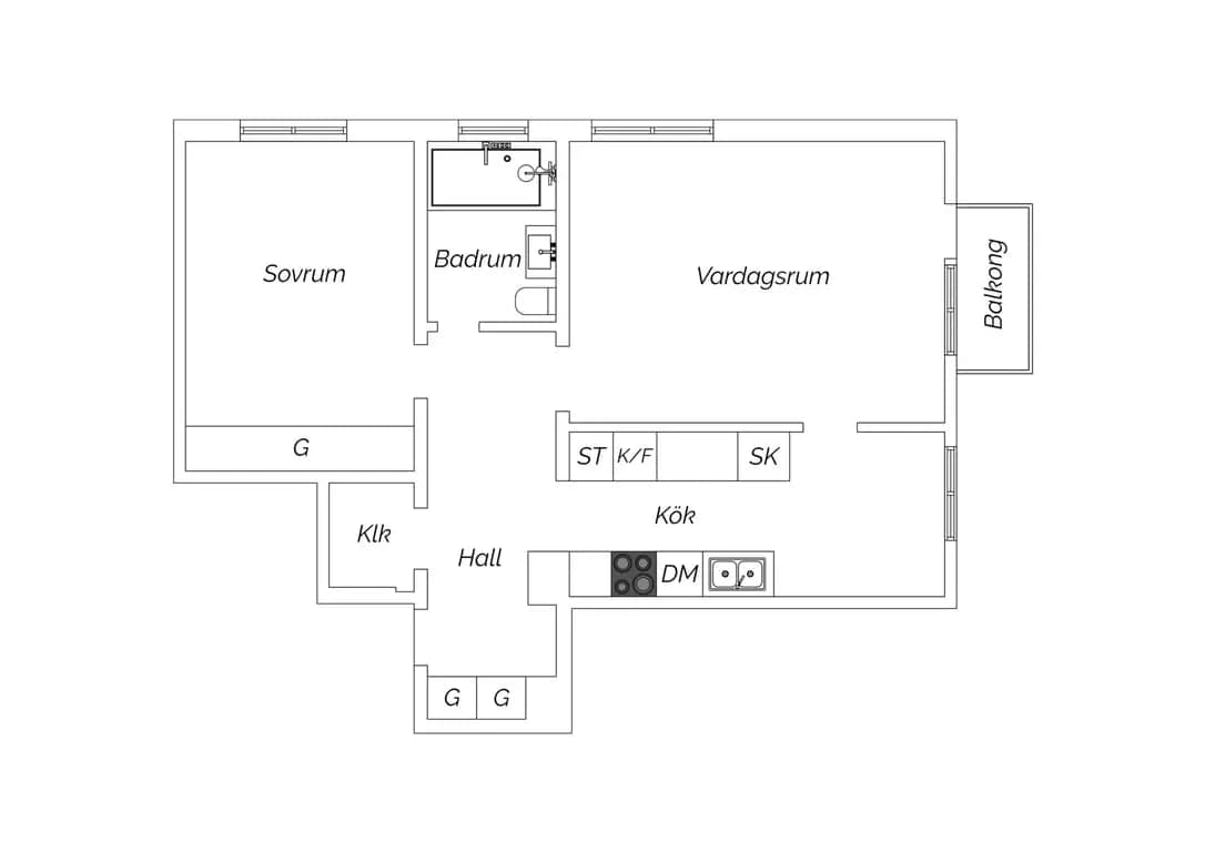 Planritning för Kabelgatan 18
