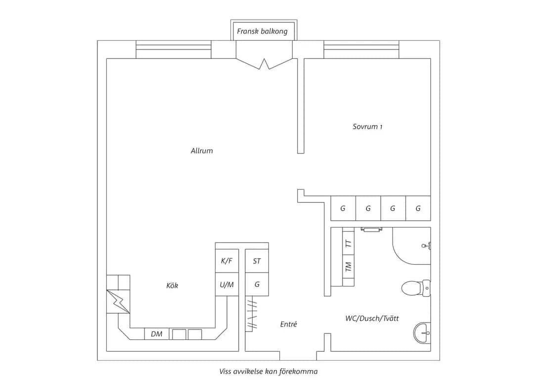 Floor plan for Polluxgatan 12